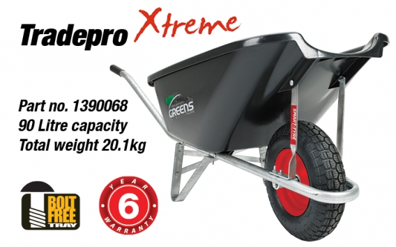 Tradepro Xtreme Wheelbarrow Specs